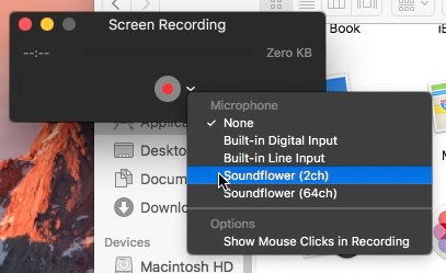 quicktime record screen and audio